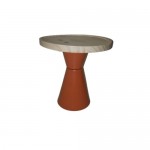 Suporte Cone Alto  Terracota e  Pinus